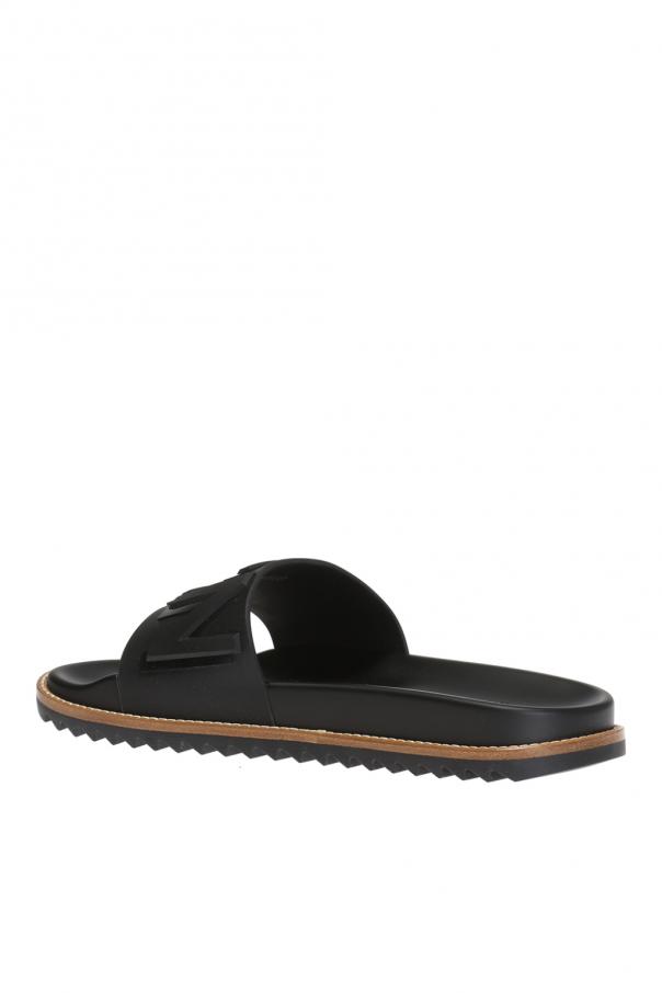 Black Rubber logo slides Fendi Vitkac Canada